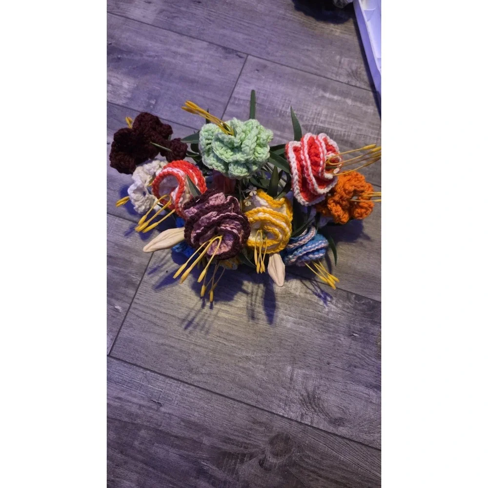 Handmade Crochet Flower Bouquet
